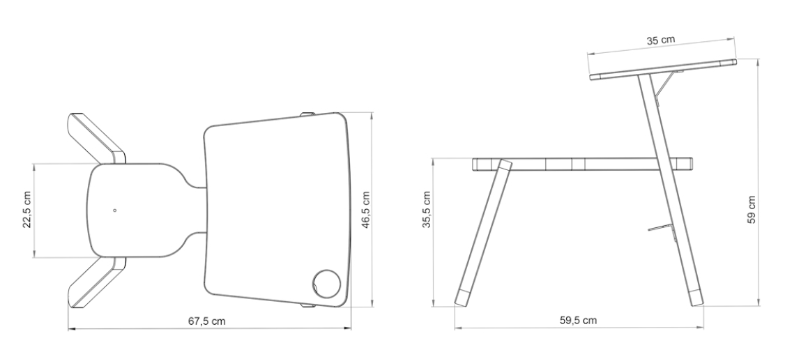 Galds krāsošanai CLEXO - Image 9