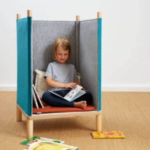 Krēsls ar atzveltni SILA | Oranžs ar pelēku