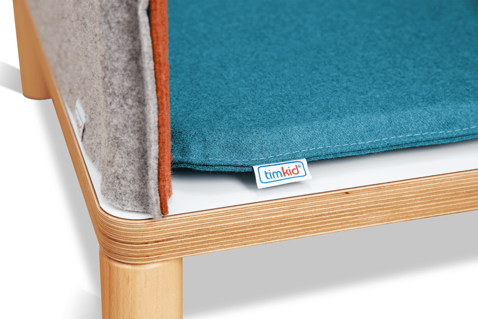 Krēsls ar atzveltni SILA | Oranžs ar pelēku - Image 4